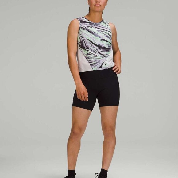 * NWT Lululemon Swift Ventilated Running Tank Top Paint Glide Warp Multi - Picture 6 of 9